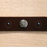 Celtic & Conchos Leather Martingale Collar (1.75 inch wide)