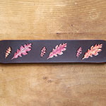 RTB Painted Oak Leaves Buckle Collar (2 wide)