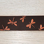 RTB Copper Dragonflies Buckle Collar (2 inch wide)