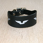 Silver Wings 1.5 inch buckle collar