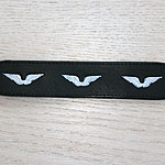RTB Painted Silver Wings Buckle Collar (1.5 inch wide)