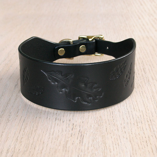 RTB Unpainted Oak Leaves Buckle Collar (small)