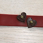 RTB Attached Hearts Buckle Collar (1.5 inch wide)