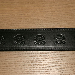 RTB Skulls Buckle Collar (2 wide)