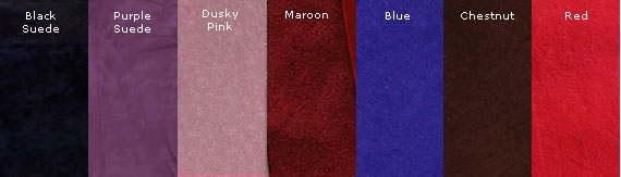 Available Suede Lining Colours