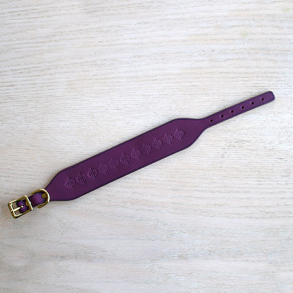 leather-buckle-collar-medieval-squares-row-purple-2-inch_2
