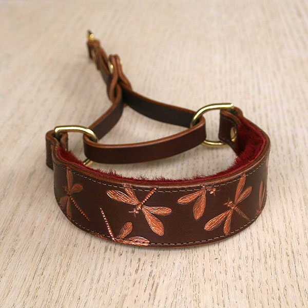 leather-martingale-collar-long-loop-iridescent-dragonfly-copper-1-25-inch_1