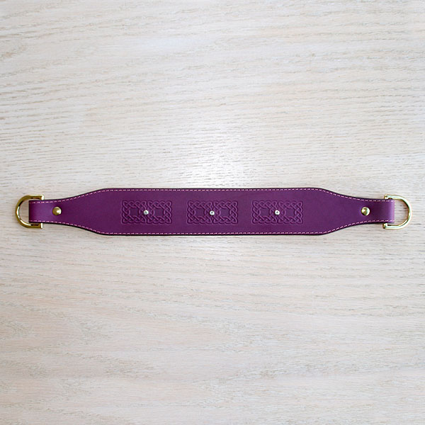leather-martingale-collar-celtic-rectangles-doubled-with-crystals-purple-2-inch_4