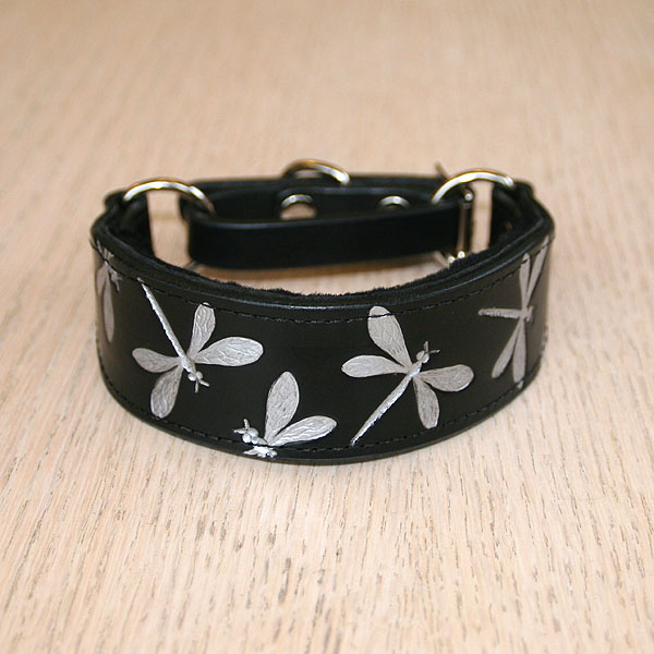 leather-martingale-collar-iridescent-dragonfly-silver-1-25-inch_1