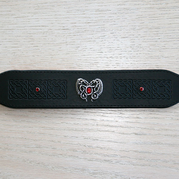 leather-buckle-collar-celtic-dragon-2-inch_3
