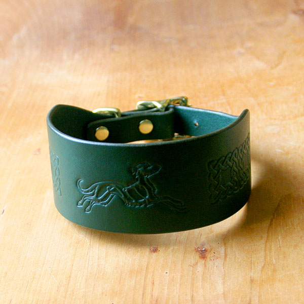 leather-buckle-collar-green-celtic-lurcher-2-inch_1