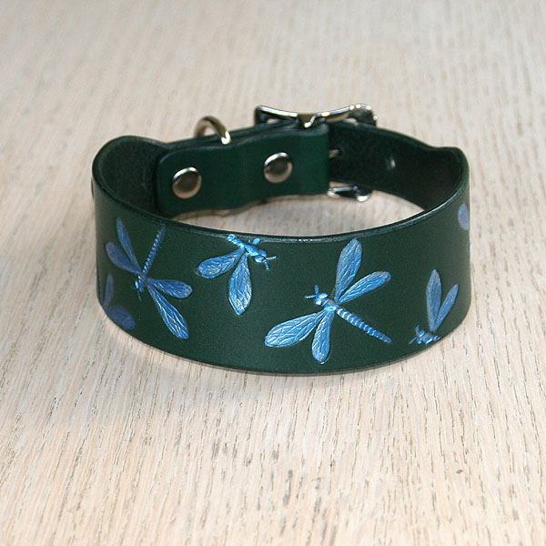 leather-buckle-collar-iridescent-blue-dragonfly-green-1-5-inch_1