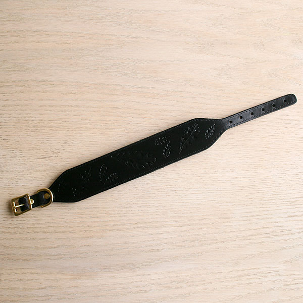 leather-buckle-collar-oak-leaves-black-2-inch_2