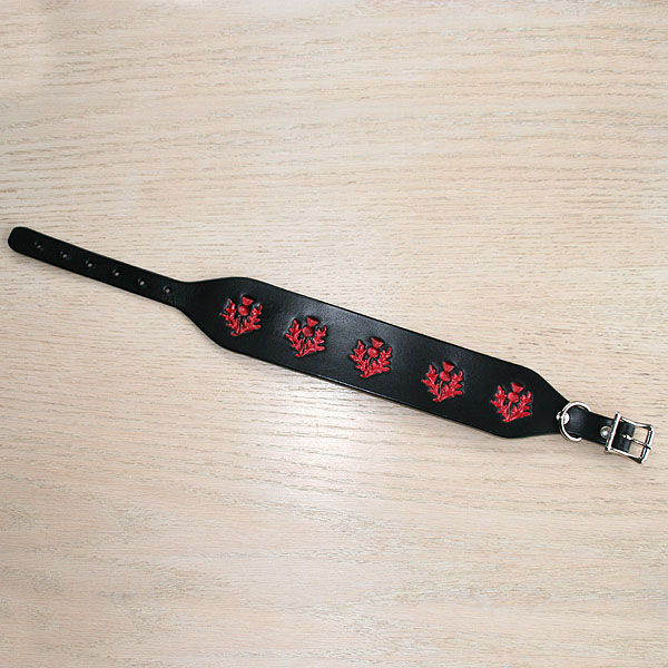 leather-buckle-collar-painted-thistles-red-2-inch_2