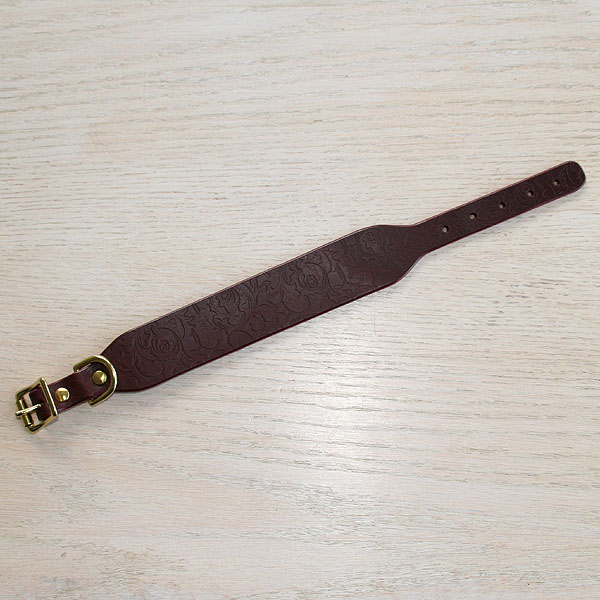 rtb-leather-buckle-collar-brocade2-burgundy-1-5-inch_2