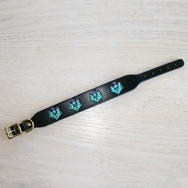 Painted Thistles Collar