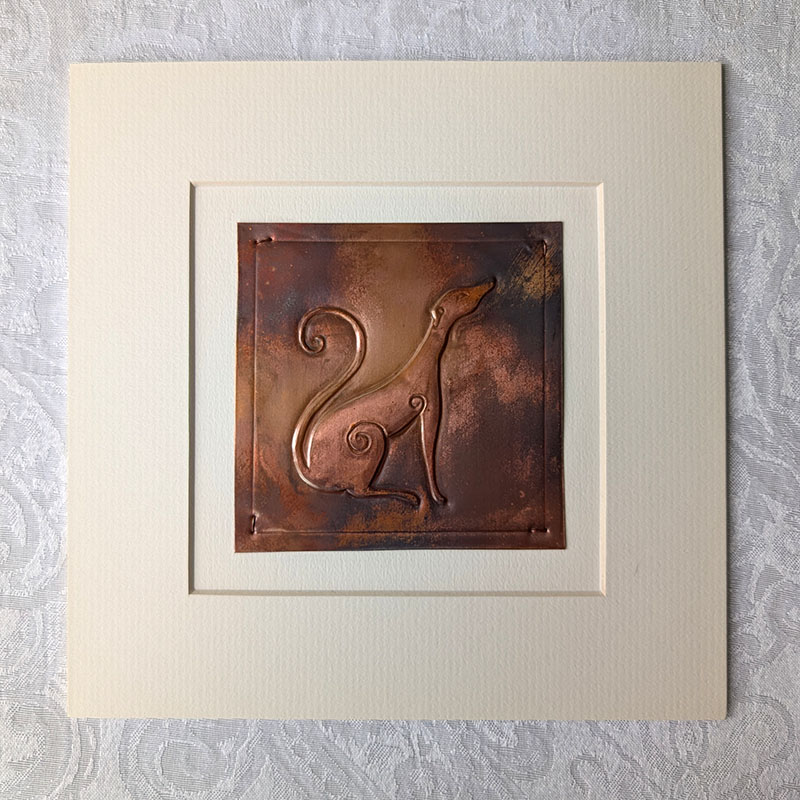 Hound Copper Art - Charcoal