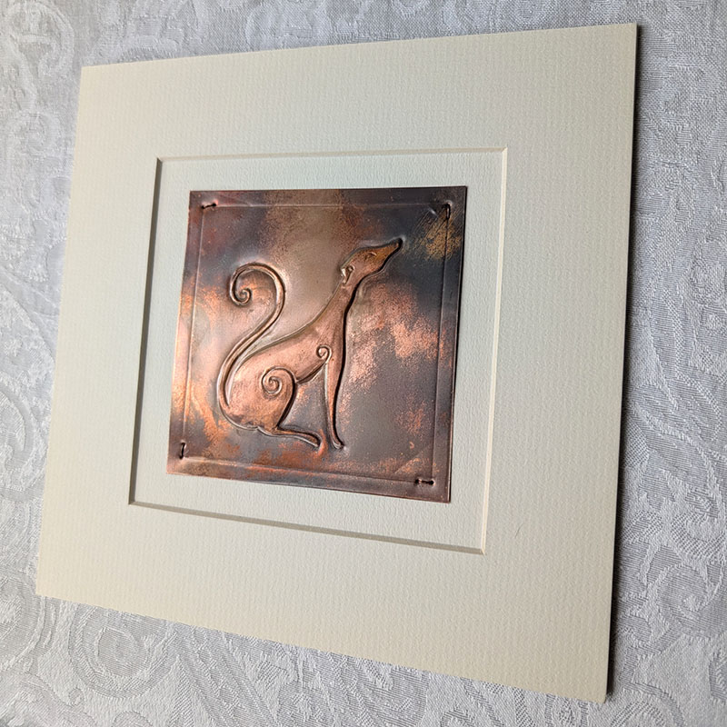 Hound Copper Art - Charcoal