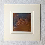 Leaping Hare Copper Art - Charcoal