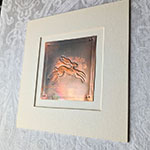 Leaping Hare Copper Art - Charcoal
