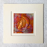 Moongazing Hare Copper Art - Bright