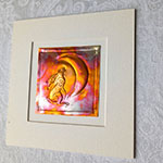 Moongazing Hare Copper Art - Bright