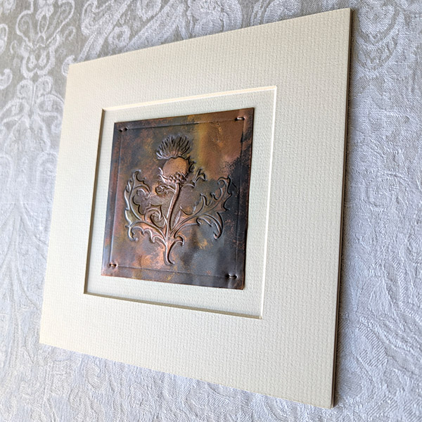 Thistle Copper Art - Dark