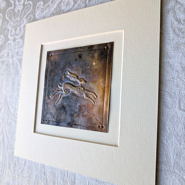 Leaping Hare Copper Art - Salted