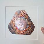Triple Hares Trinity Copper Art - Dark & Bright