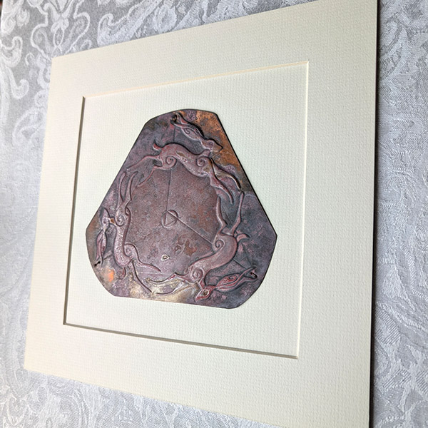 Triple Hares Trinity Copper Art - Salted Purples