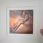 Leaping Fox Copper Art