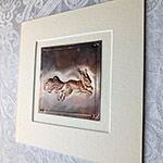 Leaping Red Squirrel Copper Art