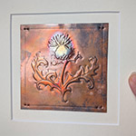 Thistle Copper Art - Dark and Bright