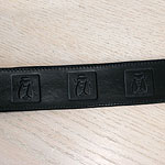Boxed Bees Leather Buckle Collar (2 inch wide)