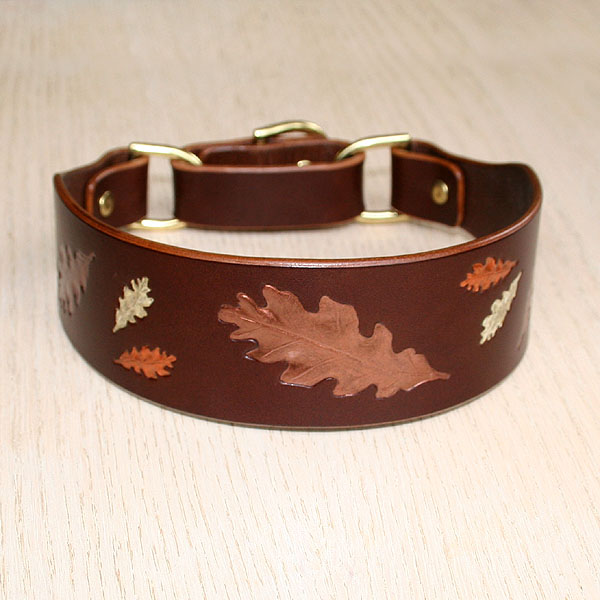 Painted Oakleaves Martingale Collar