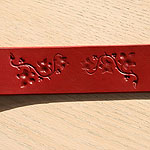 Ivy Leaves Leather Buckle Collar (2 inch wide)