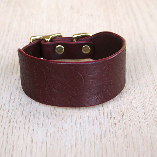 Ornamental Brocade buckle collar (2 inch wide)