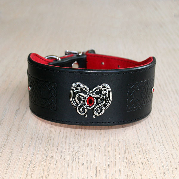 Dragon Heart buckle collar (2 inch wide)