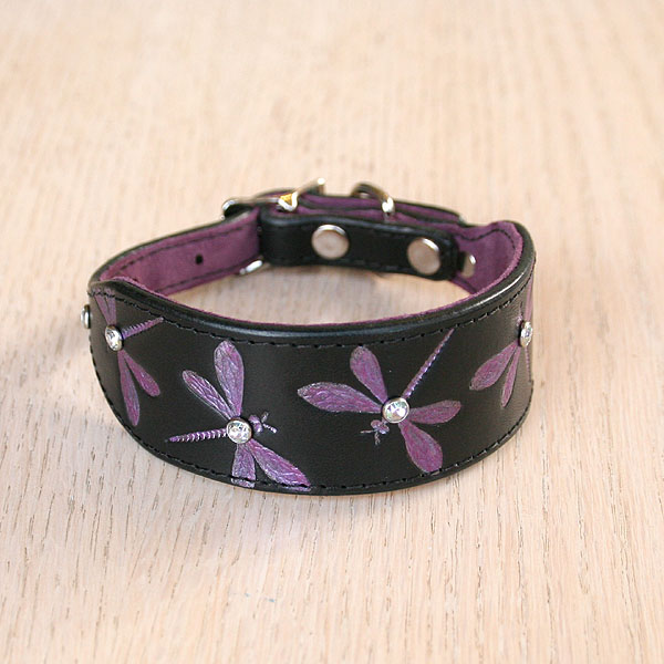 Luxury Iridescent Dragonfly Buckle Collar