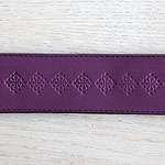 Medieval Squares Leather Slip Collar (2 inch wide)