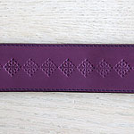 Medieval Squares Leather Slip Collar (2 inch wide)