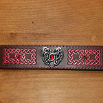 Dragon Heart Leather Buckle Collar (2 inch wide)