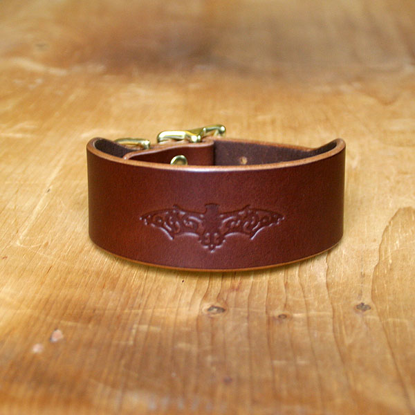 Filigree Bat Buckle Collar (1.5 inch wide)