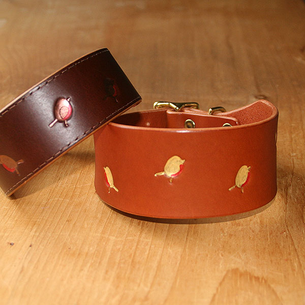 Robbin Leather Buckle Collar (2 inch wide)