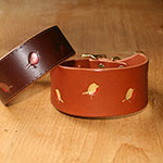 Robbin Leather Buckle Collar (2 inch wide)