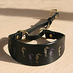 Painted Seahorses Martingale Collar