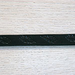 Oak Leaves Leather Straight Collar (¾ inch wide)