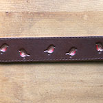 Painted Robin Whippet Buckle Collar (1.5 inch wide)