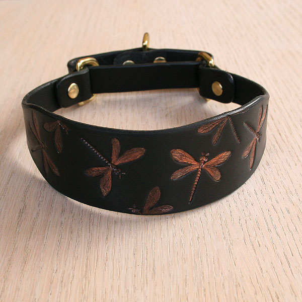 Iridescent Dragonflies martingale collar