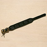 Skulls Leather Buckle Collar (1.5 inch wide)